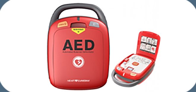 빨간 AED 자동 심장충격기